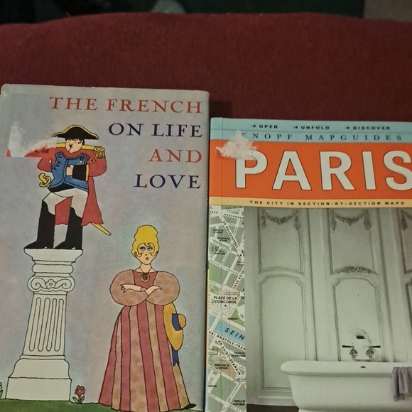 Other - Paris Book Lot: The French on Life and Love & Paris Map Guide Books